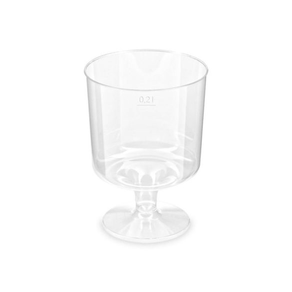 Mehrweg Rotweingläser 0,2 l, PS, glasklar - 10 Stück