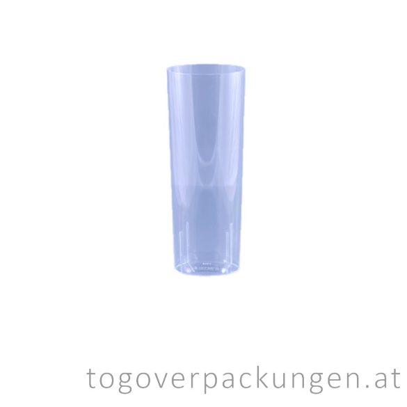 Plastikbecher - Longdrink, 300 ml, transparent / 10 Stück