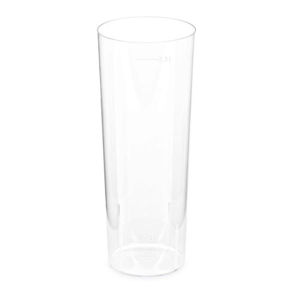 Longdrinkbecher, PS, 300 ml, glasklar / 10 Stück