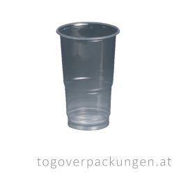 Plastikbecher, 500 ml, transparent / 100 Stück