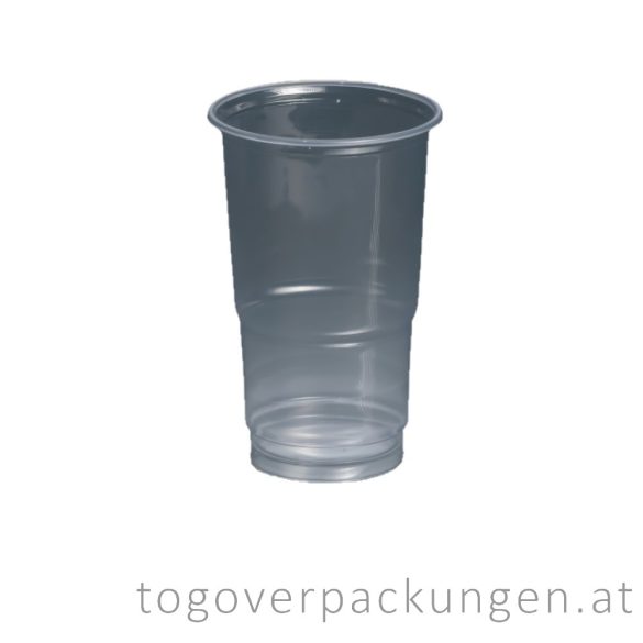 Plastikbecher, 500 ml, transparent / 50 Stück