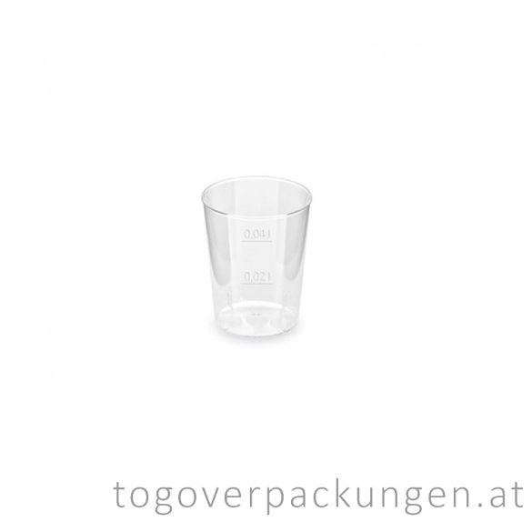 Plastikbecher - Snaps, 20-40ml, transparent / 50 Stück