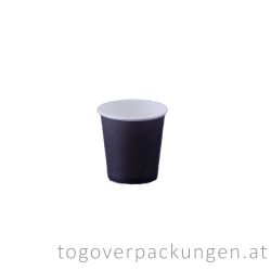 Pappbecher "Black", 100 ml / 50 Stück