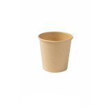 Pappbecher 100 ml "ÖKO", braun – Ø62 mm Espresso-Becher / 50 Stück
