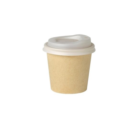 Pappbecher 100 ml "ÖKO", braun – Ø62 mm Espresso-Becher / 50 Stück