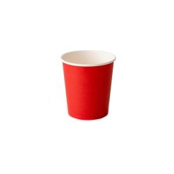   Pappbecher 100 ml "RED" – Ø65 mm Espresso-Becher / 50 Stück