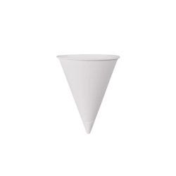 Spitzbecher aus Papier 118 ml, Weiß / 200 Stück