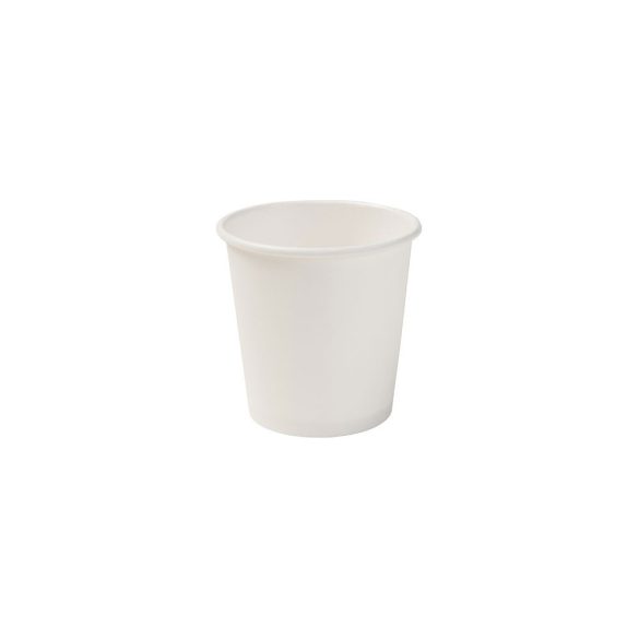 Pappbecher "LATTE", 100 ml, 65 mm, weiß / 100 Stück