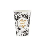 Pappbecher 180 ml  "All you need" Ø 70 mm / 100 Stück
