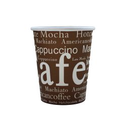 Pappbecher 220 ml "CAFE" / 50 Stück