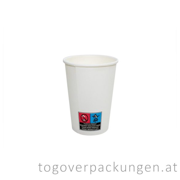Pappbecher 220 ml Weiß / 50 Stück
