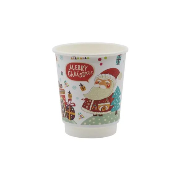 Thermobecher 250 ml „SANTA”, doppelwandig / 20 Stück