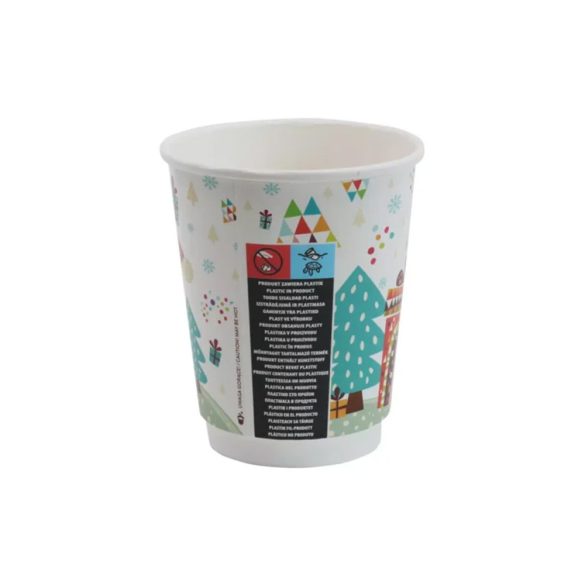 Thermobecher 250 ml „SANTA”, doppelwandig / 20 Stück