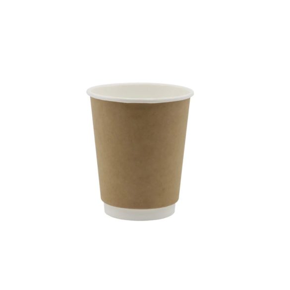 Thermobecher 250 ml „KRAFT”, doppelwandig, braun / 25 Stück