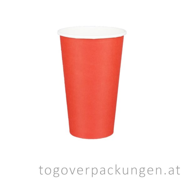 Pappbecher "Red", 340 ml / 50 Stück