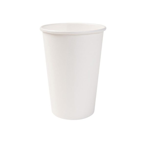 Pappbecher "LATTE", 450 ml, 90 mm, weiß / 50 Stück 