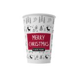 Pappbecher 450 ml "Merry Christmas" / 50 Stück