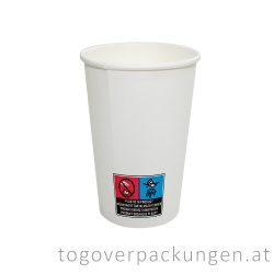 Pappbecher, weiß, 550 ml / 50 Stück