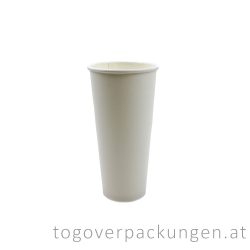 Pappbecher, weiß, 660 ml, 90 mm / 50 Stück