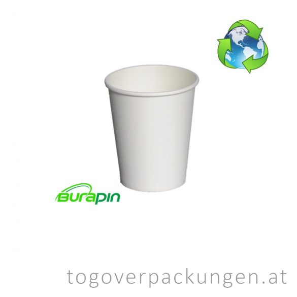 Kunststoff-freier Pappbecher, 220 ml / 50 Stück