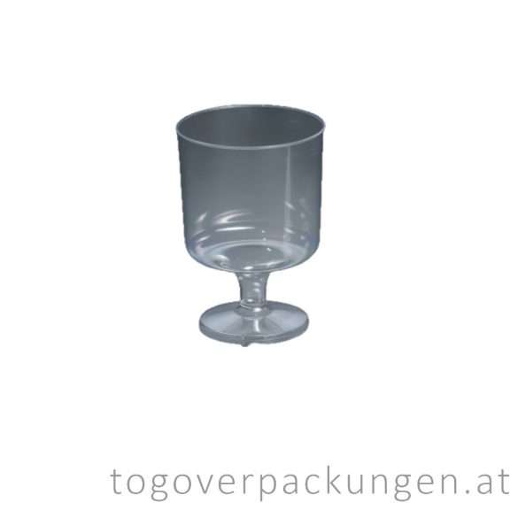 Plastikbecher - Wein, 200 ml, transparent / 10 Stück