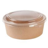 Plastikdeckel für 1300 ml Kraftkarton-Schale / 50 Stück