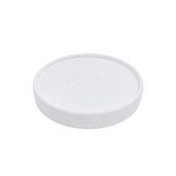   Pappdeckel für 350 ml Suppenbecher "GRANADA", Weiß / 25 Stück