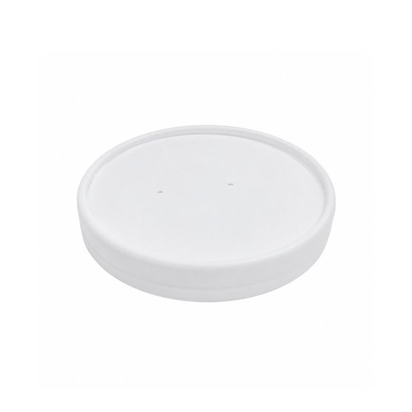 Pappdeckel für 350 ml Suppenbecher "GRANADA", Weiß / 25 Stück