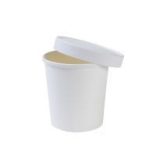Suppenbecher "GRANADA", Pappe, 350 ml, Weiß / 25 Stück