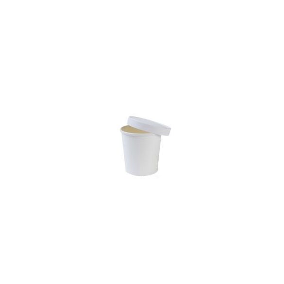 Suppenbecher "GRANADA", Pappe, 350 ml, Weiß / 25 Stück