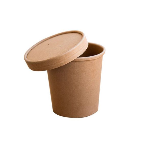 Suppenbecher "GRANADA", Pappe, 350 ml, kraft / 25 Stück