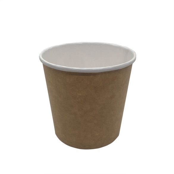 "Soup-To-Go" Suppenbecher "MONACO", 600 ml, braun-weiß, 108 mm / 50 Stück