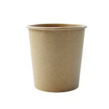 Suppenbecher "KING", Pappe, 750ml (26oz), Kraft / 25 Stück