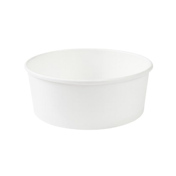Salatschale aus Kraftkarton, weiss 1300 ml / 50 Stück