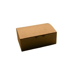 Snackbox aus Pappe, 13.5 x 9 x 5 cm, braun / 25 Stück