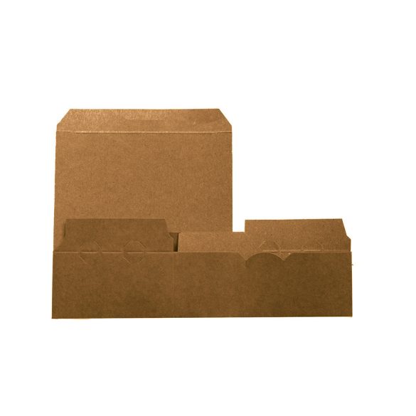Snackbox aus Pappe, 13.5 x 9 x 5 cm, braun / 25 Stück