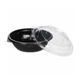 PET Deckel für 1000 ml PET Salatschale, rund, transparent / 50 Stück