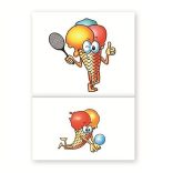 Spenderservietten 1-lagig 17 x 17 cm "HAPPY ICE"
