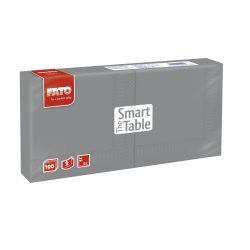   Zweilagige Servietten – Cocktail, 25x25cm, 2-lagig, grau / 100 Stück