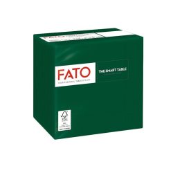   Zweilagige Servietten – Cocktail, 25x25cm, dunkelgrün / 100 Stück