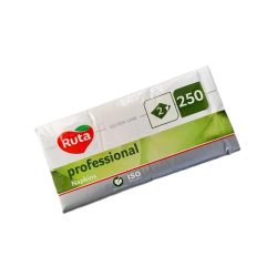   Zweilagige Servietten - 330 x 330 mm, 1/8, weiß, RUTA Professional / 250 Stück