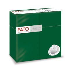   Servietten Bestecktasche, Airlaid, 40x40cm, 1/8-falz, dunkelgrün / 50 Stück