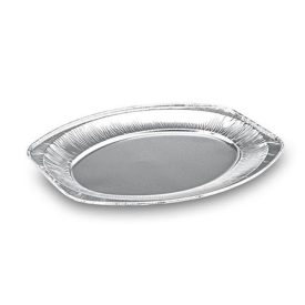 Alu-Servierplatte oval, 33 × 23 cm / 10 Stück