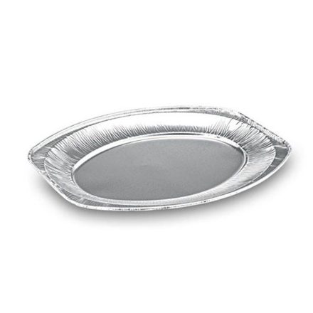 Alu-Servierplatte oval, 45 × 30 cm / 10 Stück