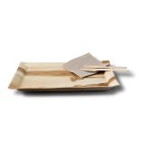 Palmblatt Tablett "Palmware®" 32,5 x 26,5 cm, 1 Gastro-Norm / 25 Stück