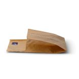 Sandwichbeutel mit Selbstklebverschluss,  100%  Papier, 15 x  16,5 cm, braun / 100 Stück