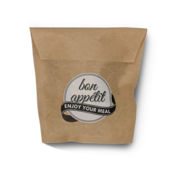 Pommes und Fingerfood Bag „Bon Apetite” (17,5 / 13,5 x 17 cm) / 100 Stück